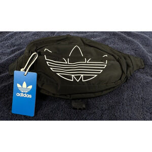 Adidas Originals Trefoil Waist Bag Black Fanny Pack NWT